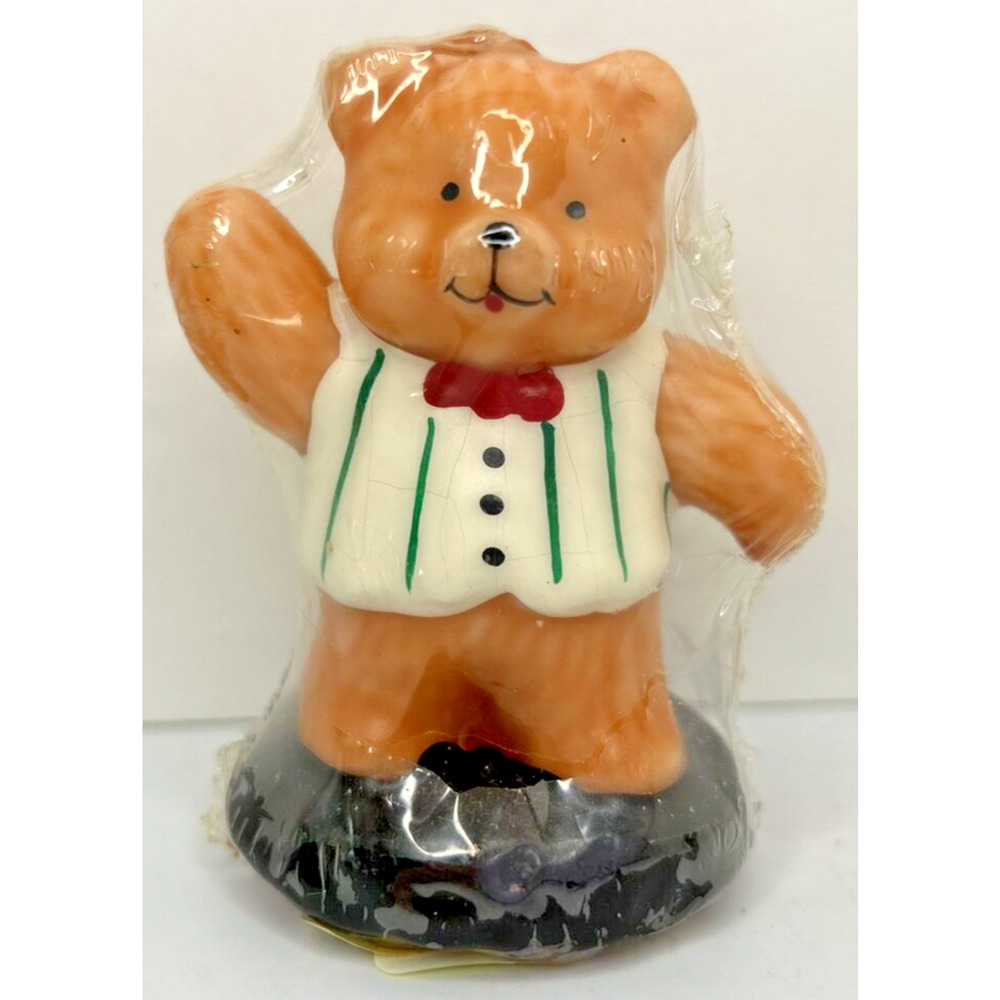 Vintage Christmas Bear Decorative Candle New in‎ Packaging 3" SKU H608